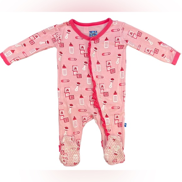 Kickee Pants Other - KICKEE PANTS Bamboo Footie - 3-6M